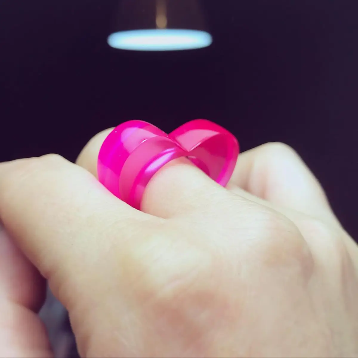 Anillo corazón vertical