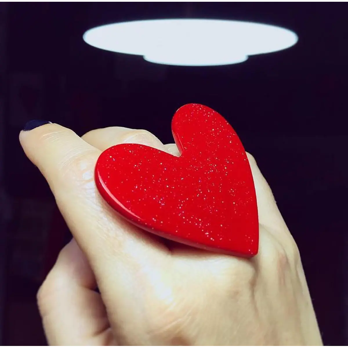 Molde Anillo corazón xl plano