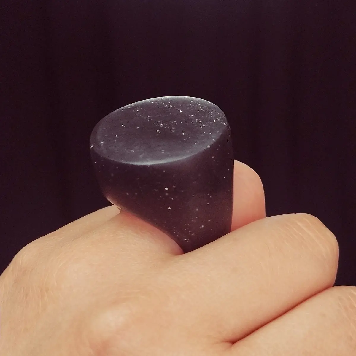 Anillo Dano alto negro mate STOCK