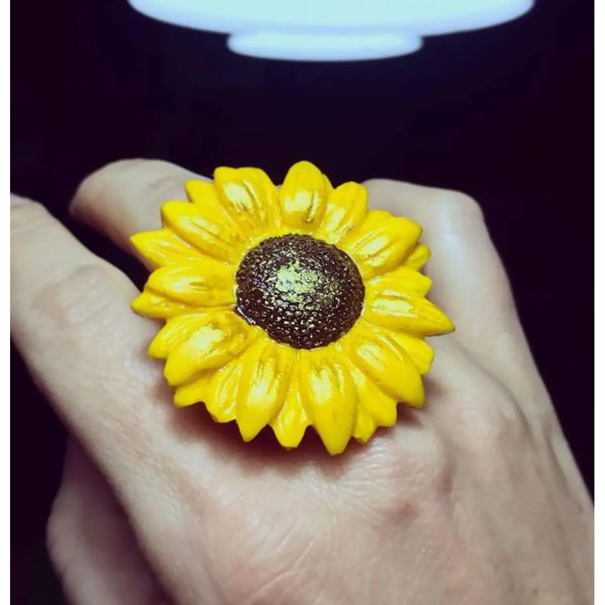 Anillo Girasol Plano STOCK