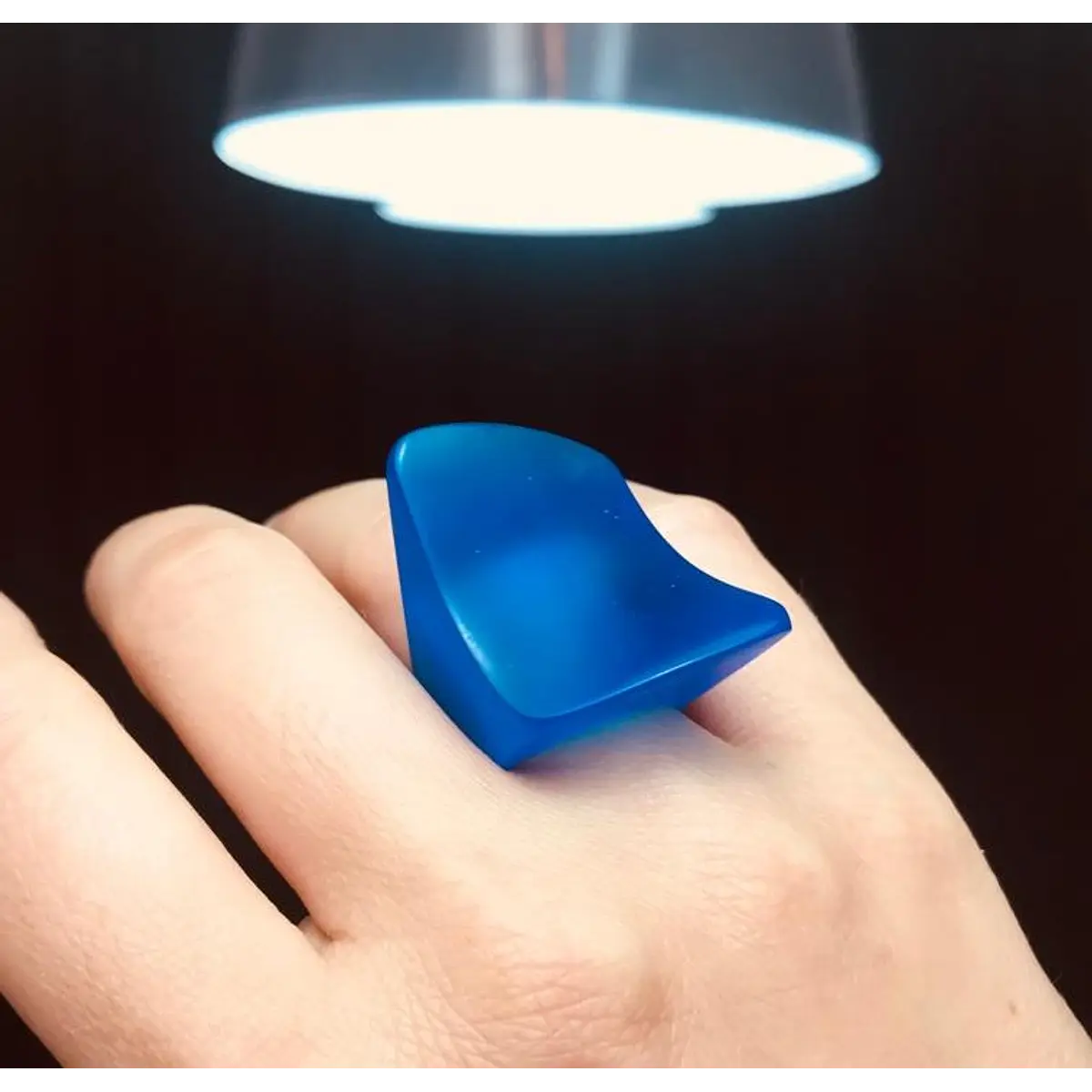 Anillo Maco azul matte STOCK