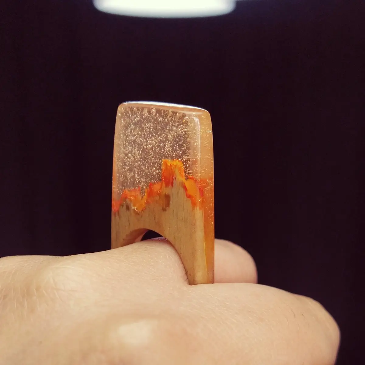 Anillo madera Rao alto STOCK