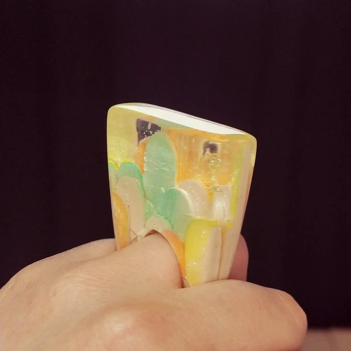 Anillo madera colores STOCK
