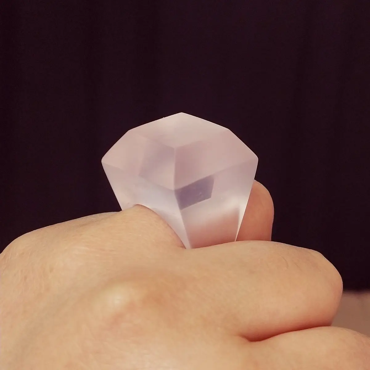 Anillo Moro transparente mate STOCK