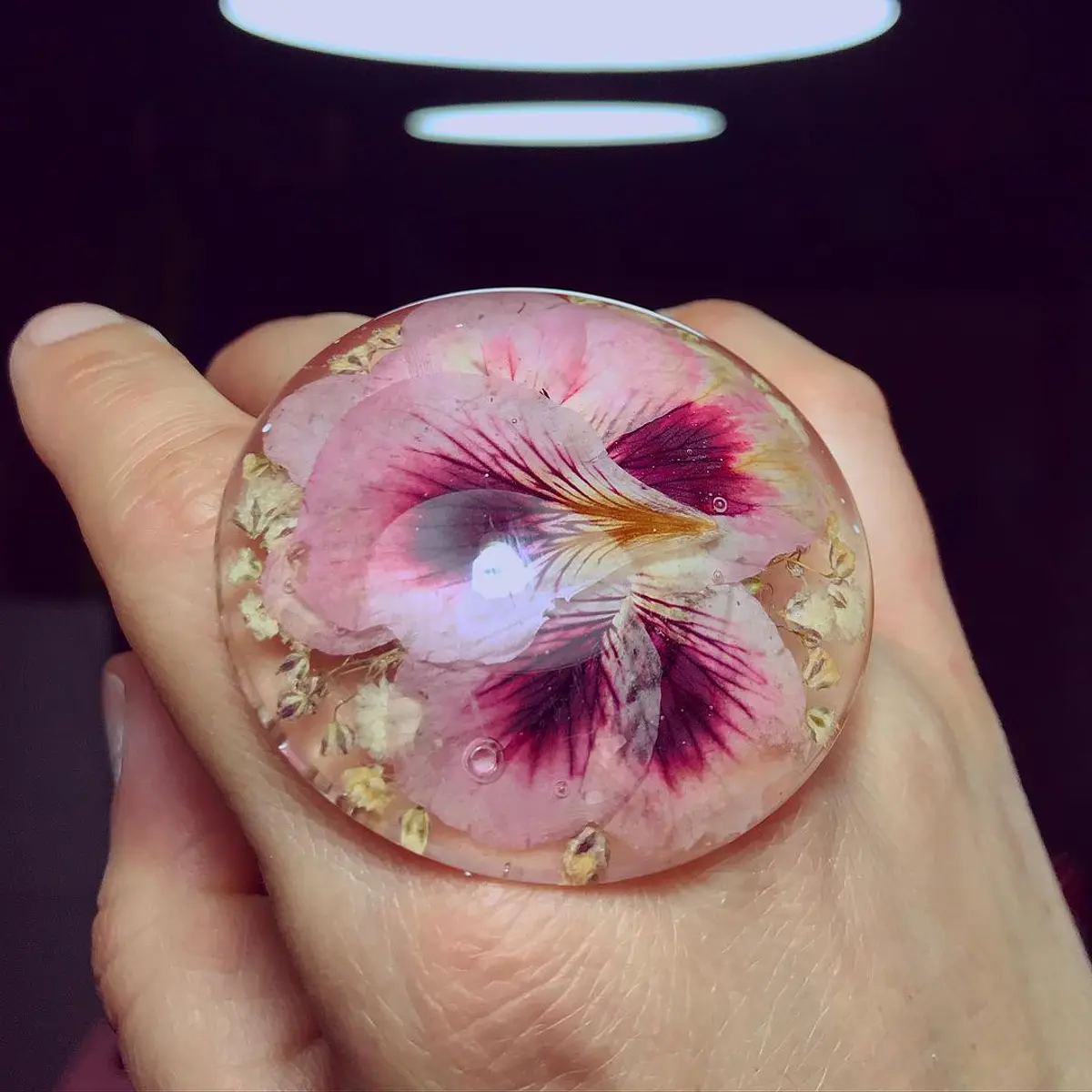 Anillo Nero flores silvestres