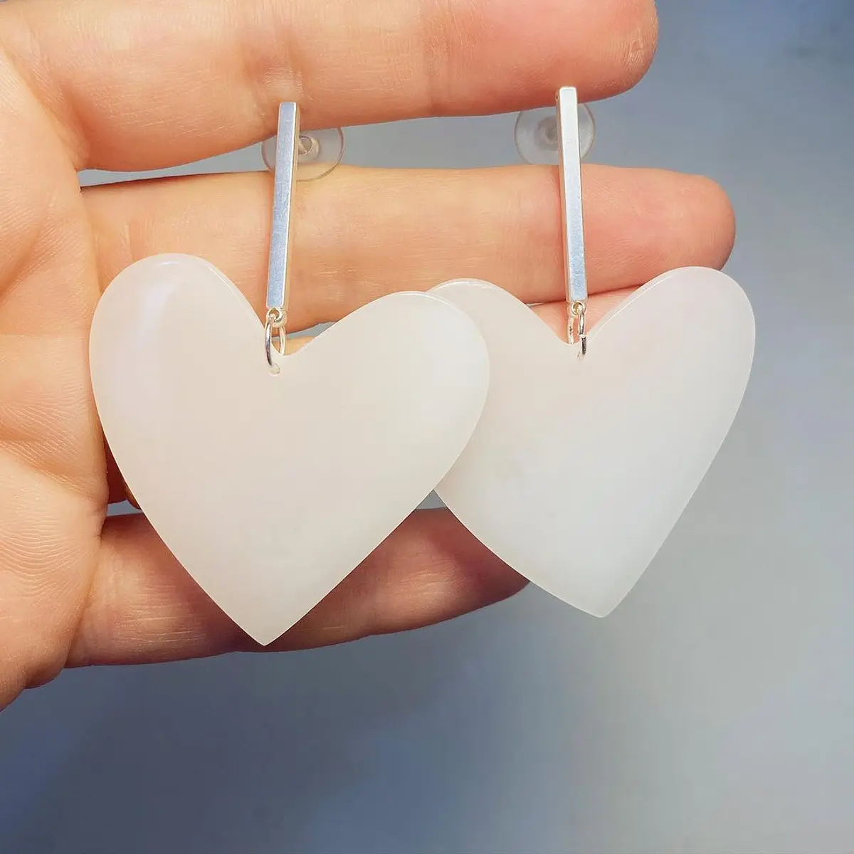 Aros corazón M Leche materna