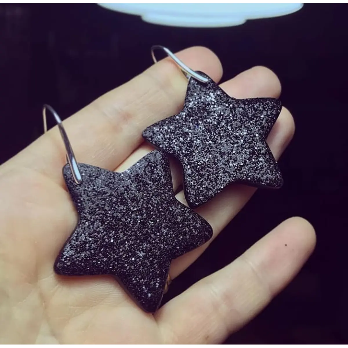 Aros estrellas brillos