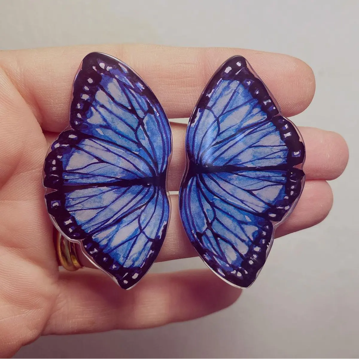Aros mariposas enteras Lacados