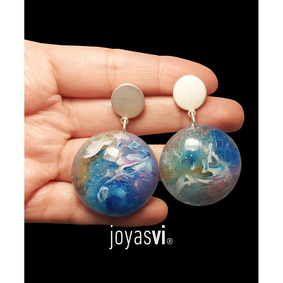 Aros Nero Marmolados Galaxia STOCK