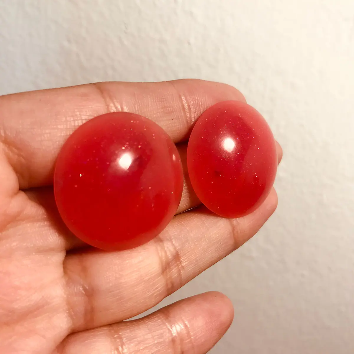 Aros nero s rojos brillos STOCK