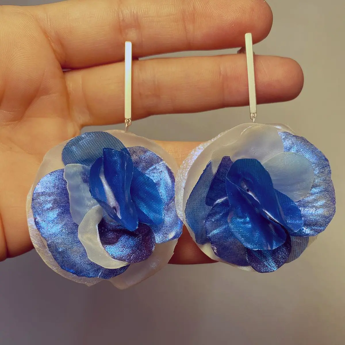 Aros Orgánicos tonos azules y blancos