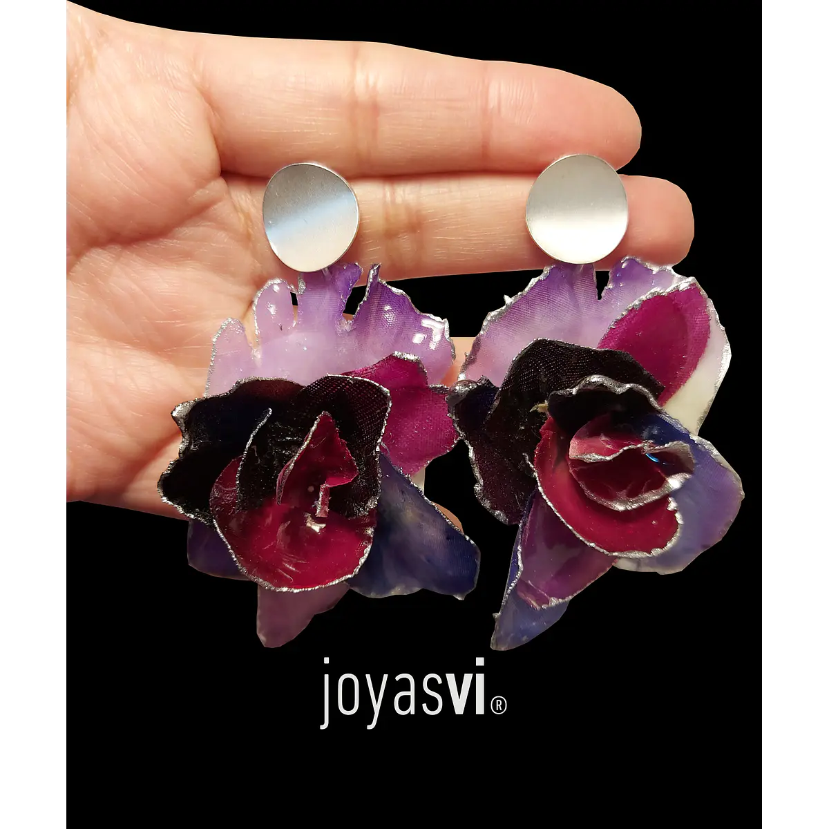 Aros Orgánicos tonos Lilas y morados S STOCK