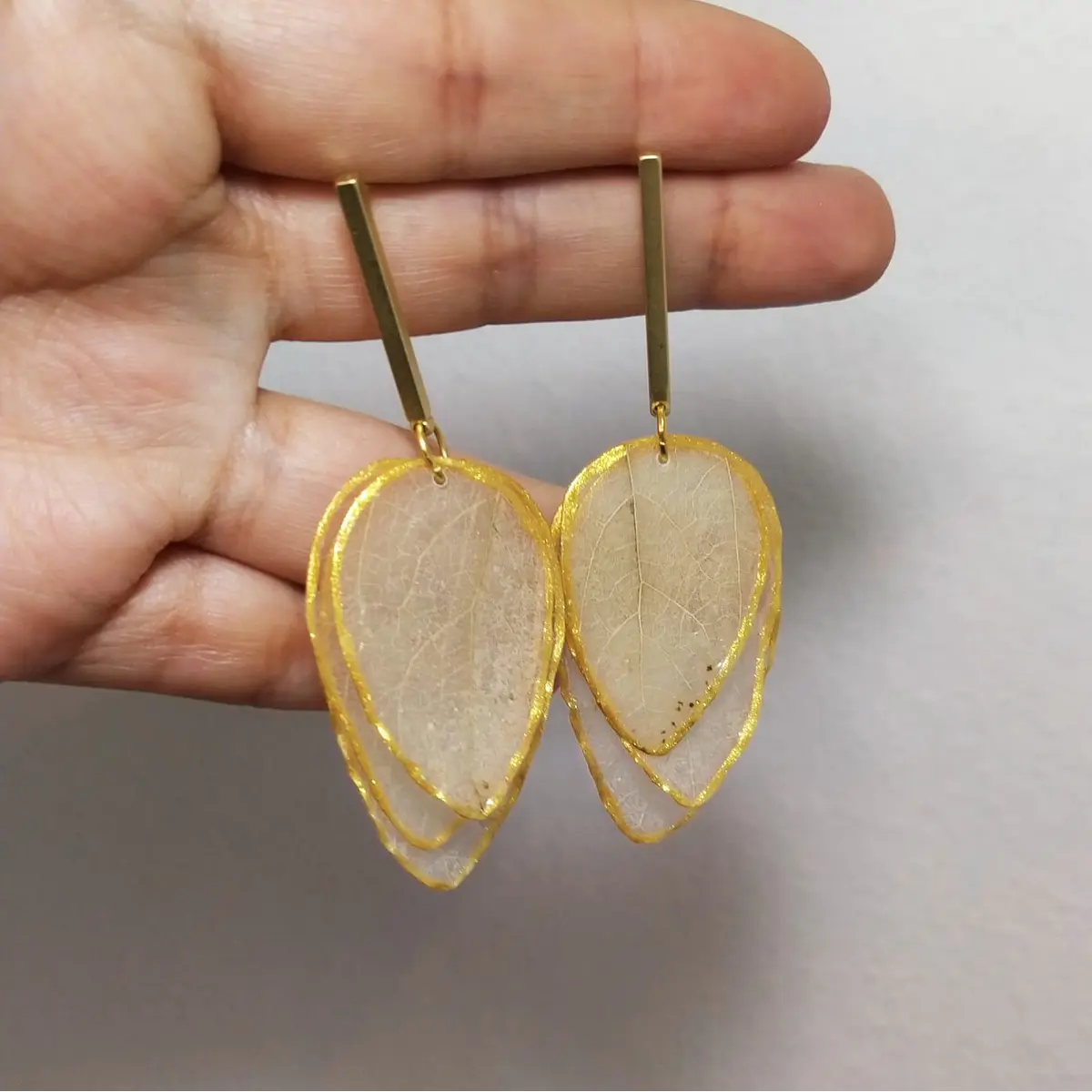Aros doble encaje botánico