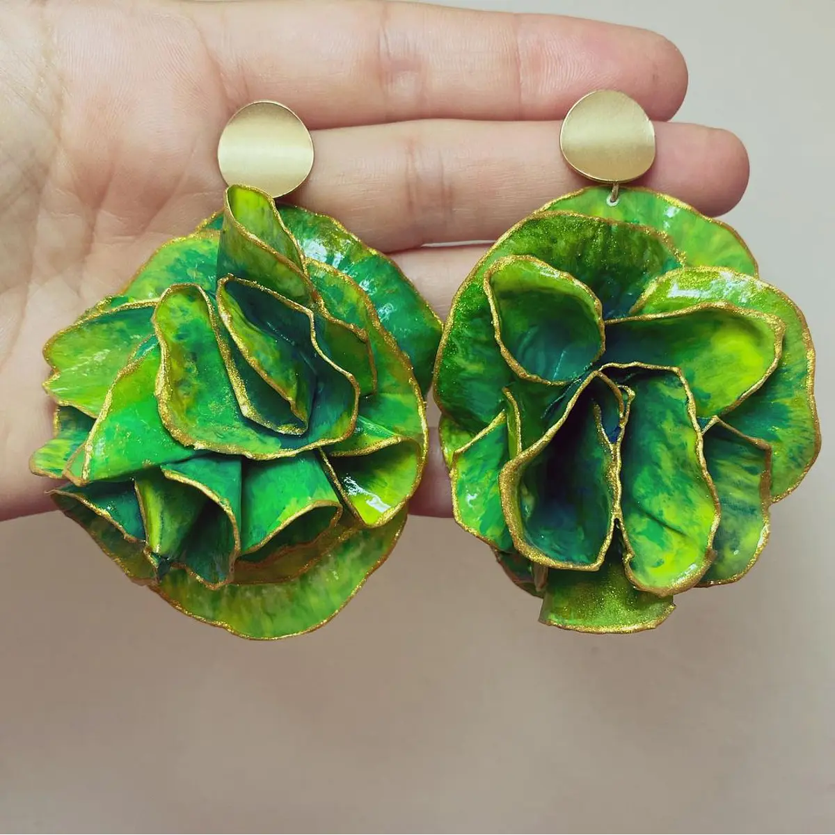 Aros Orgánicos tonos verdes