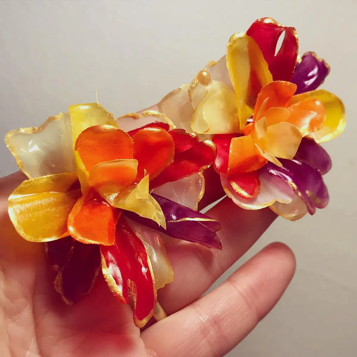 Aros Orgánicos tonos cálidos amarillos