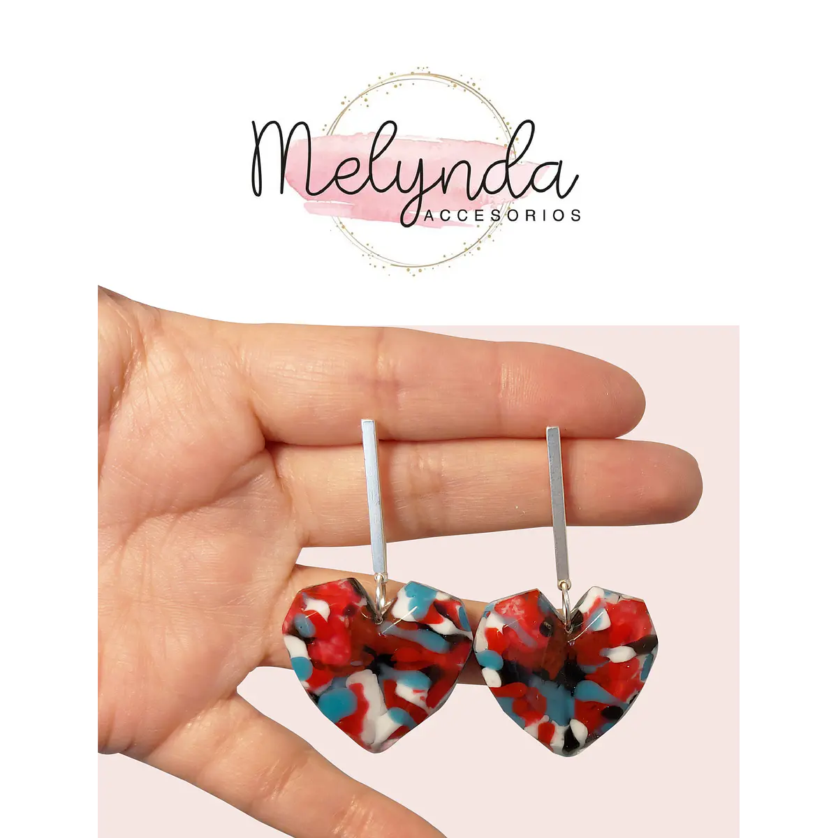 Aros Corazones largos Melynda