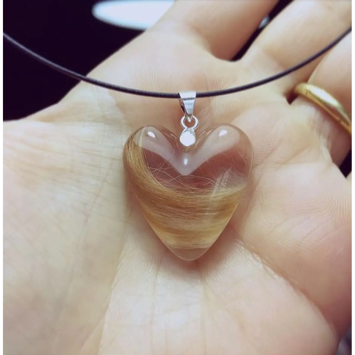 Colgante Corazón cabello