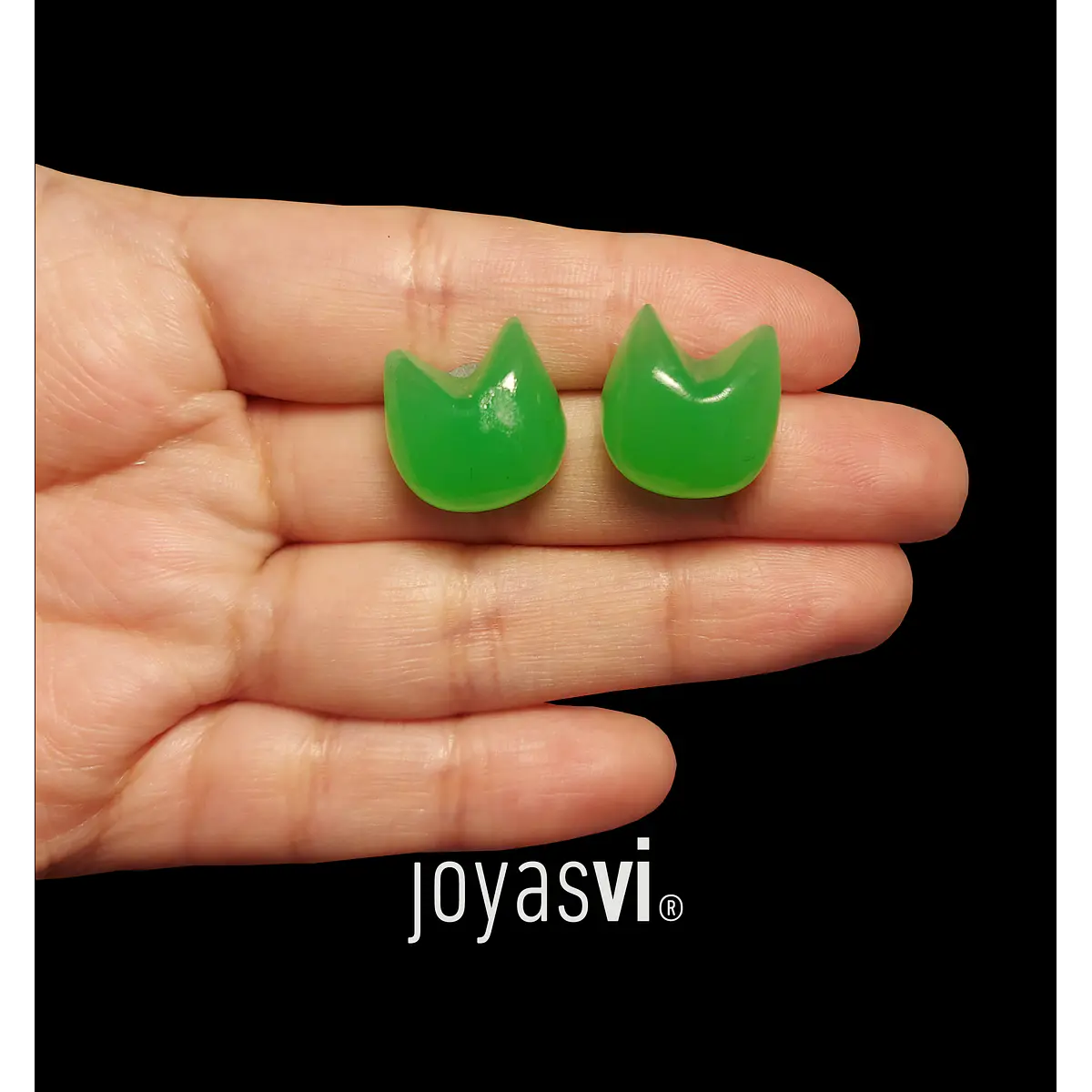 Mini aritos Kato verde fluor STOCK