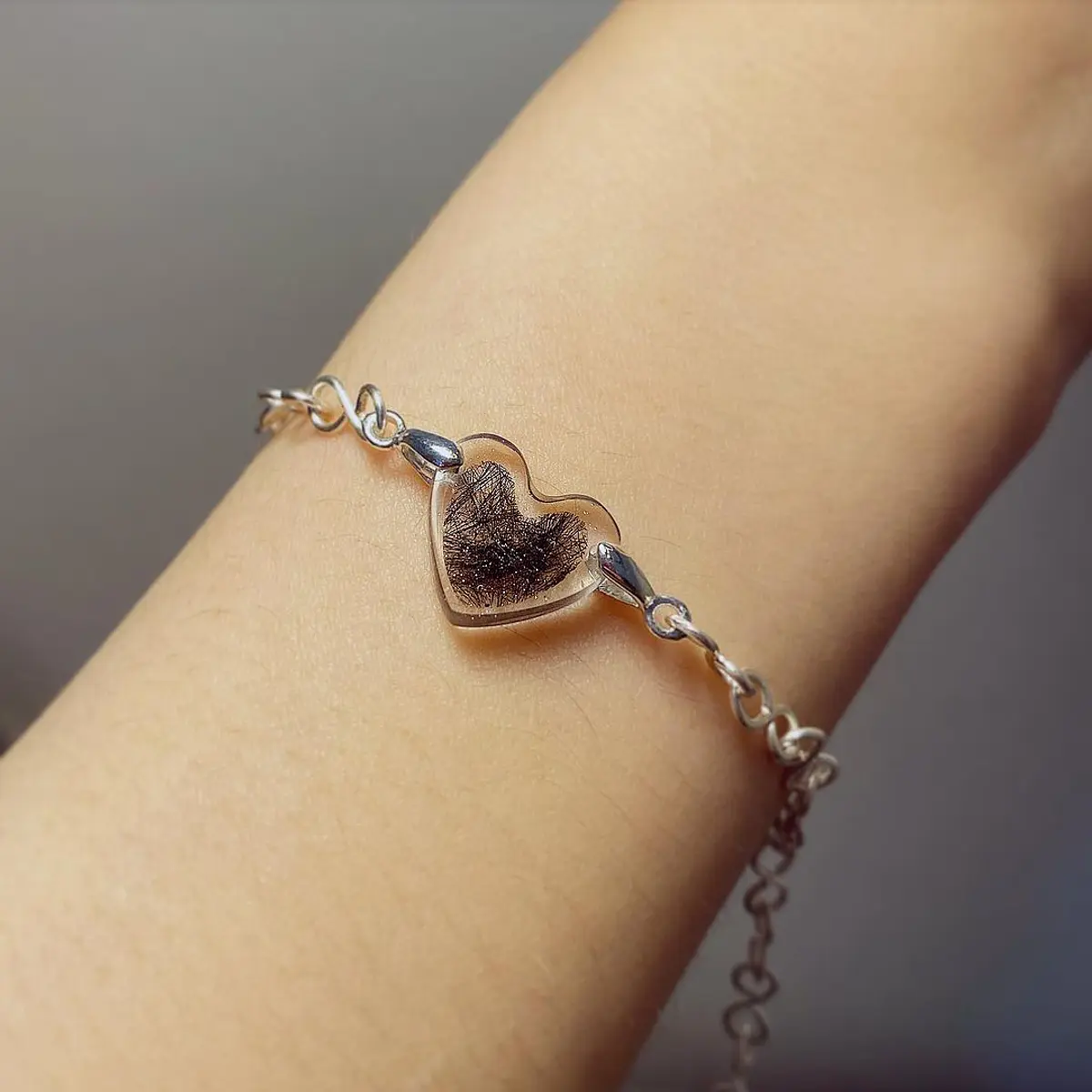 Pulsera corazón cadena tesoro