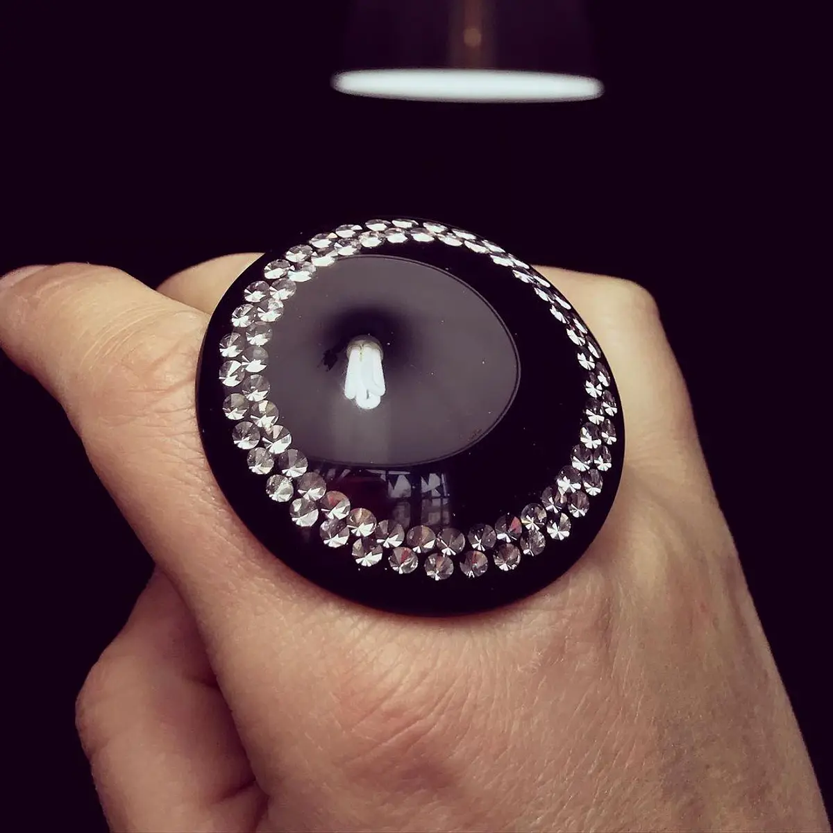 Anillo Nero negro Diamantes