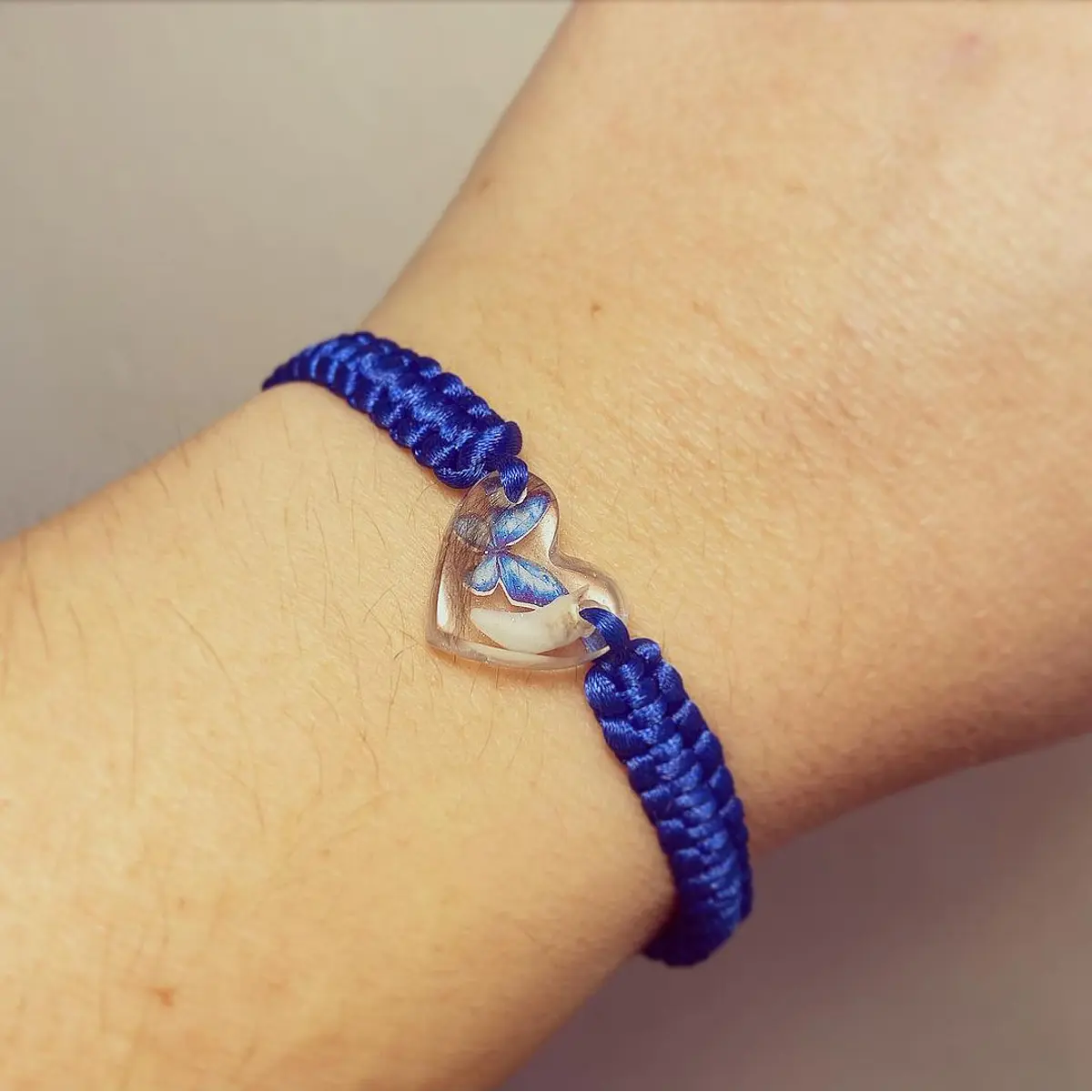 Pulsera corazón tesoro Mini mariposa