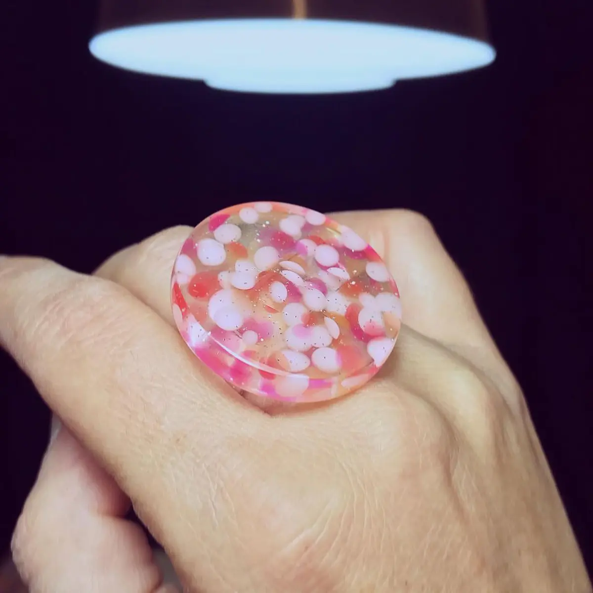 Anillo Tato Leche Materna tonos rosa